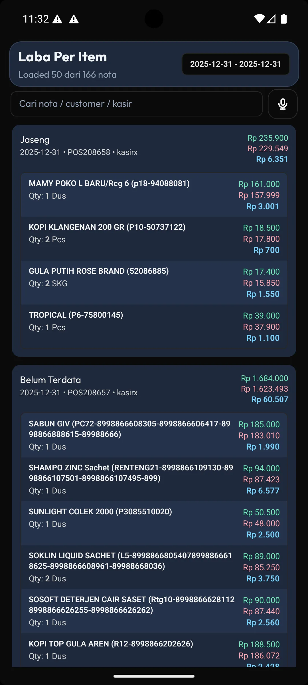 1 laba per item dark