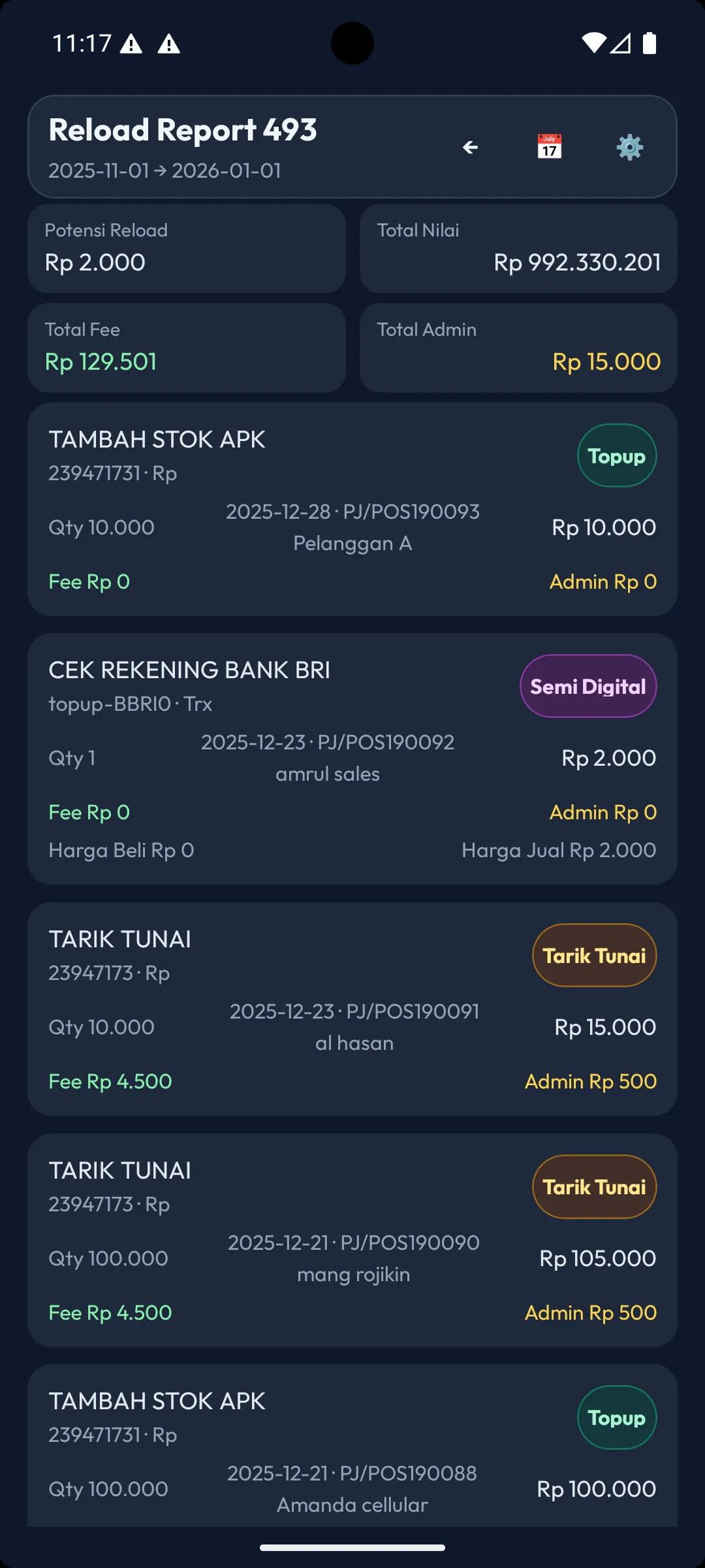 1 reload report dark