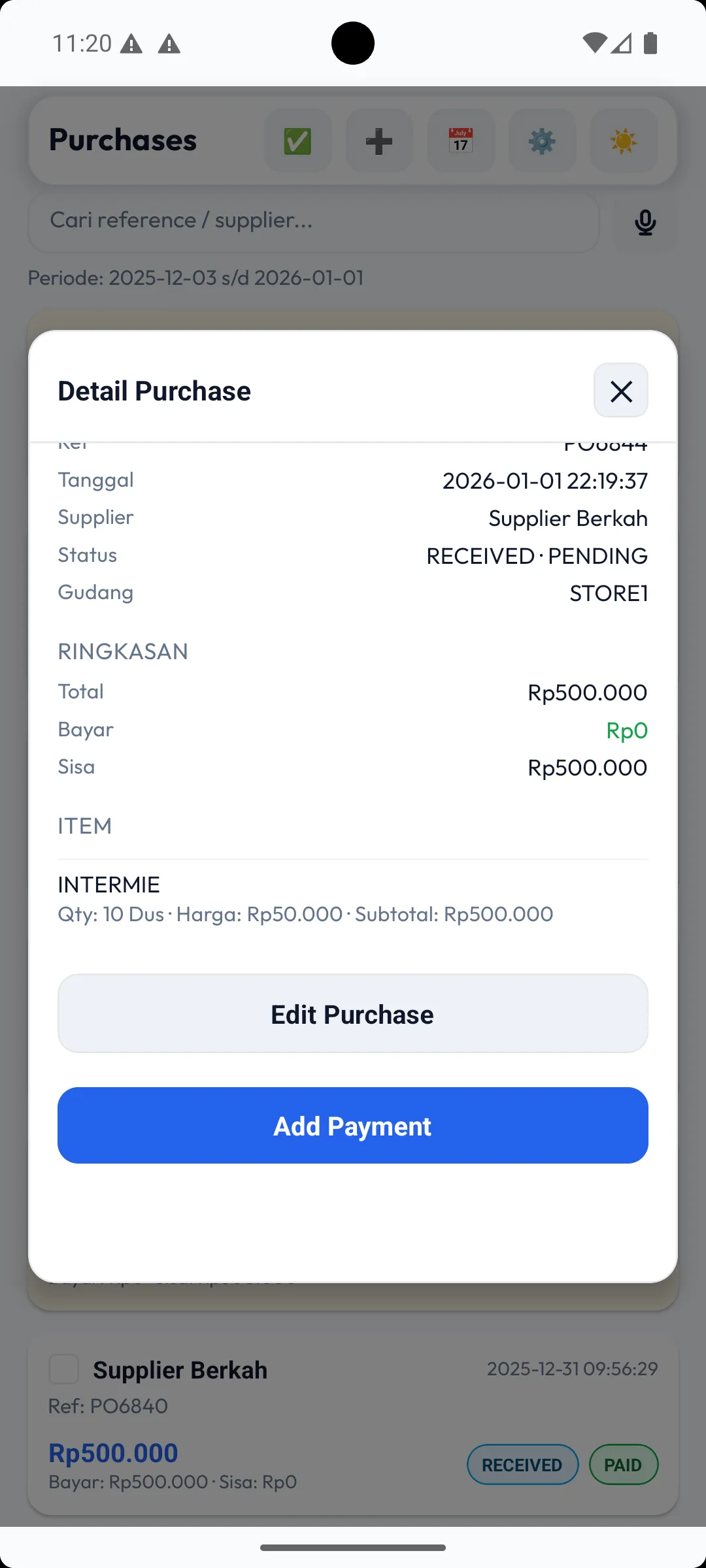 2 detil pembelian light