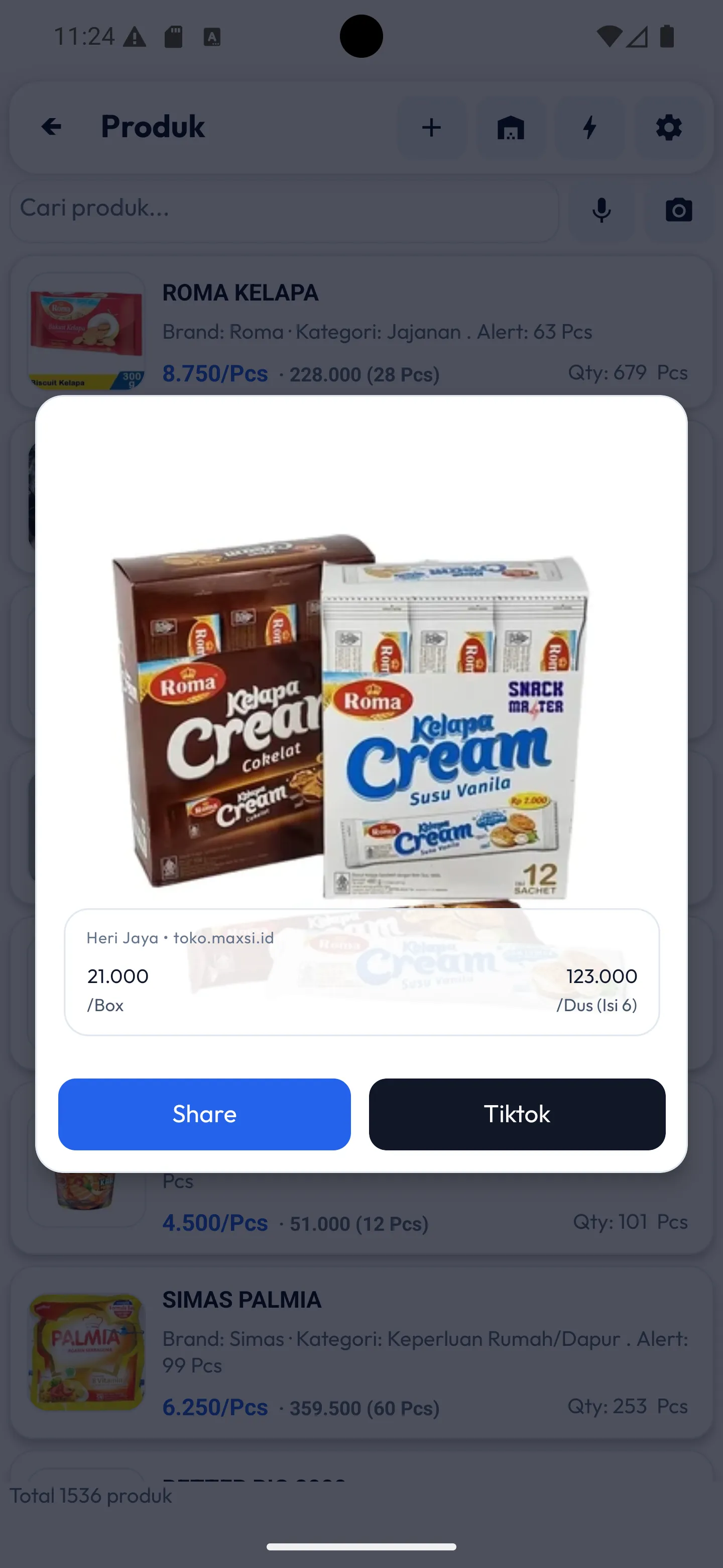 3 share produk light