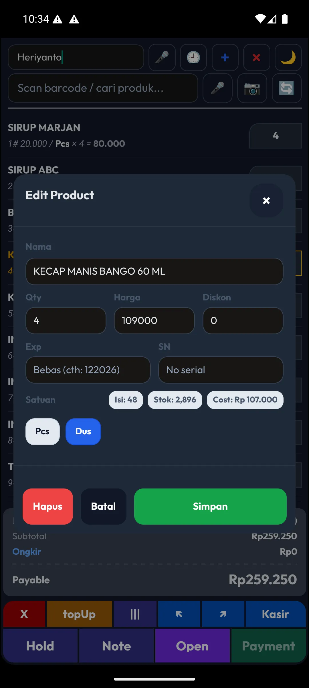4 pos edit item dark