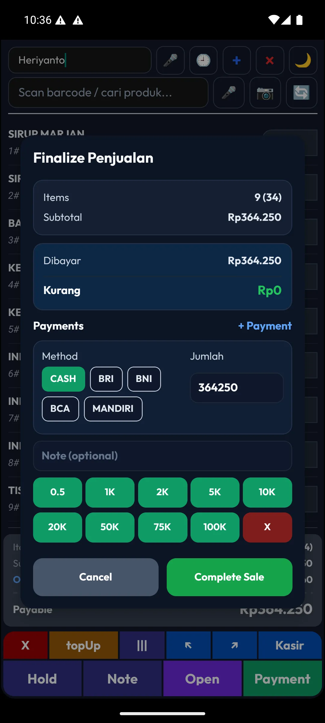 5 pos pembayaran dark