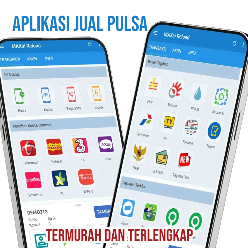 Aplikasi Jual Pulsa Termurah dan Terlengkap : MAXsi Reload