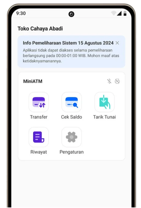 HP Android Aplikasi MiniATM