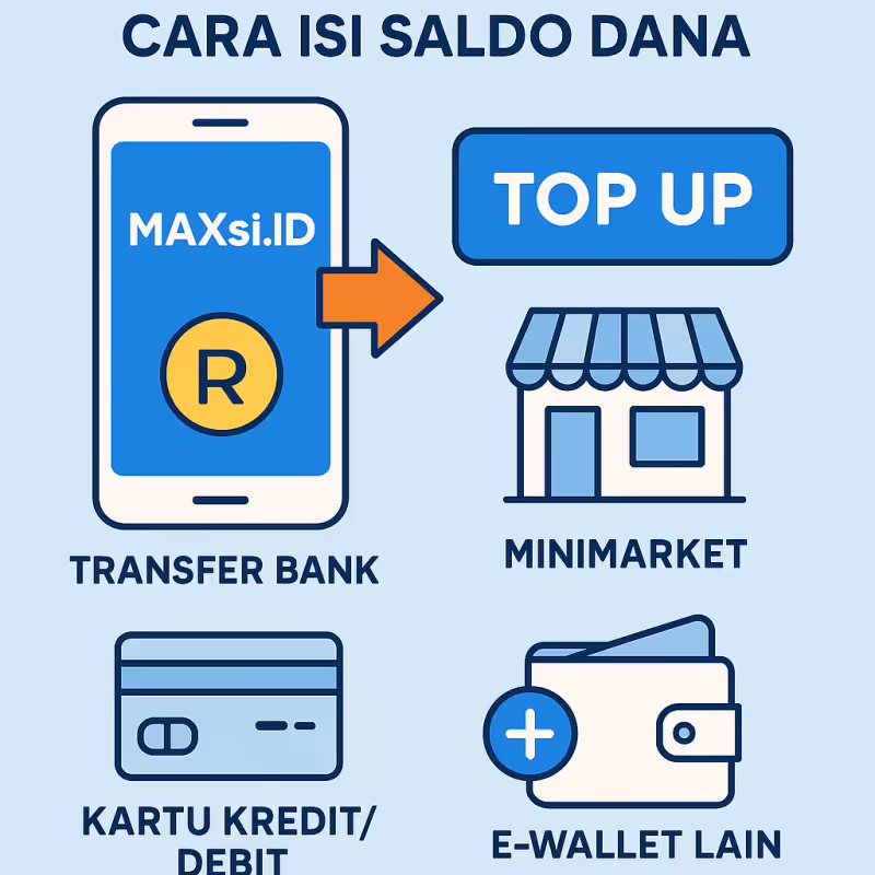 5 Cara Isi Saldo DANA Tanpa Ribet (2025) - Termasuk via MAXsi.ID