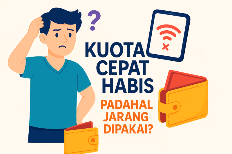 Kenapa Kuota Cepat Habis Padahal Jarang Dipakai? Ini 7 Penyebabnya!