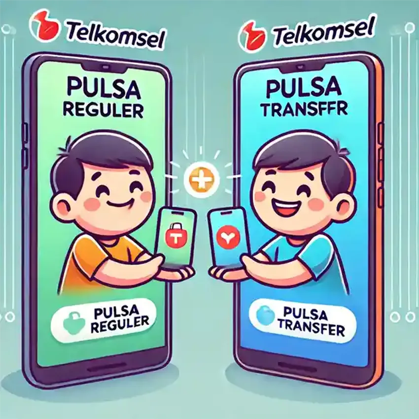 Perbedaan Pulsa Murah Telkomsel Reguler & Transfer