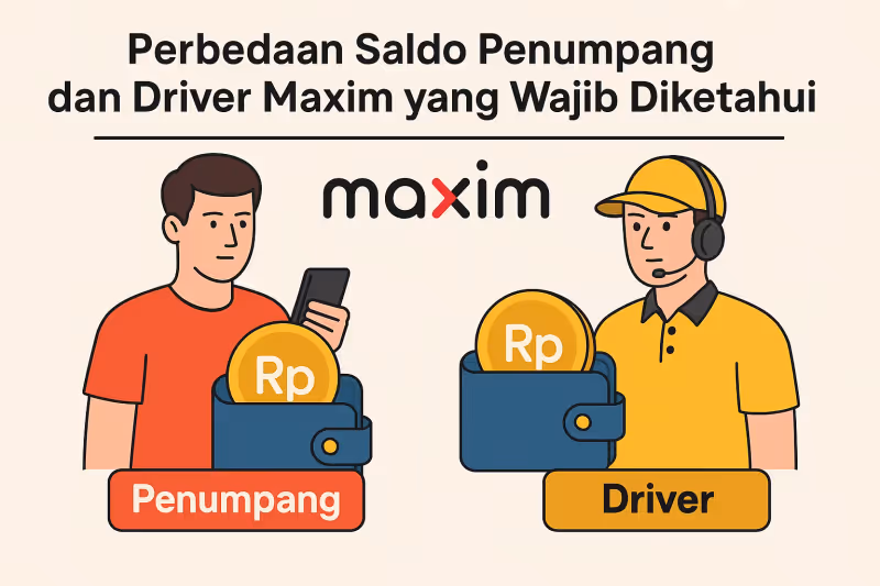 Perbedaan Saldo Penumpang dan Driver Maxim yang Wajib Diketahui