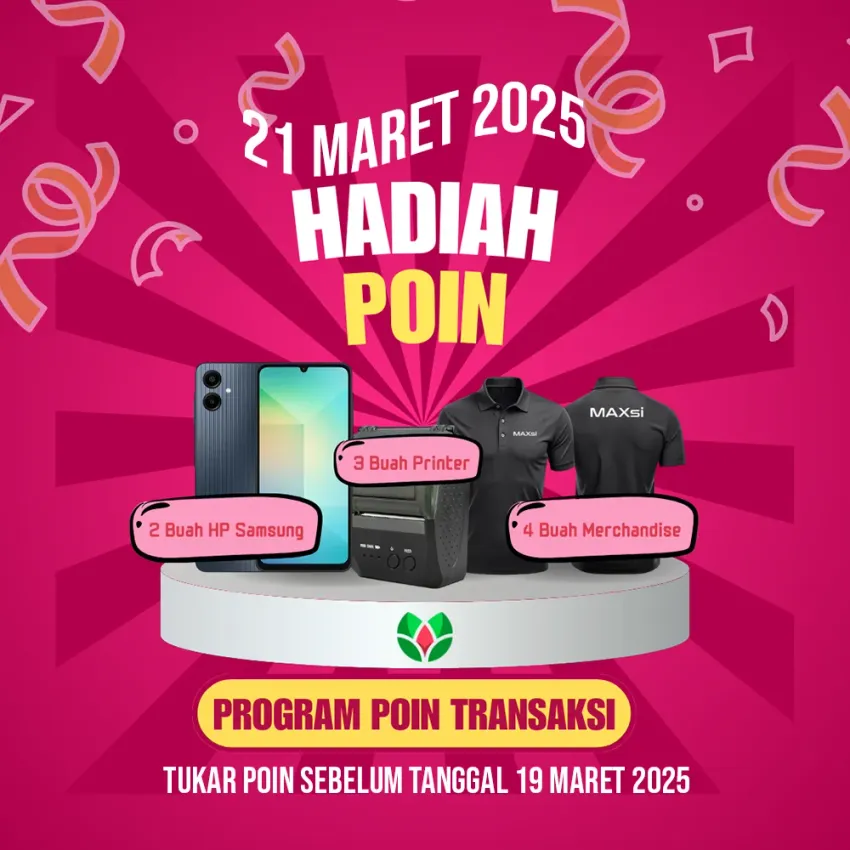 Program Poin Transaksi & Poin Belanja MAXsi.ID