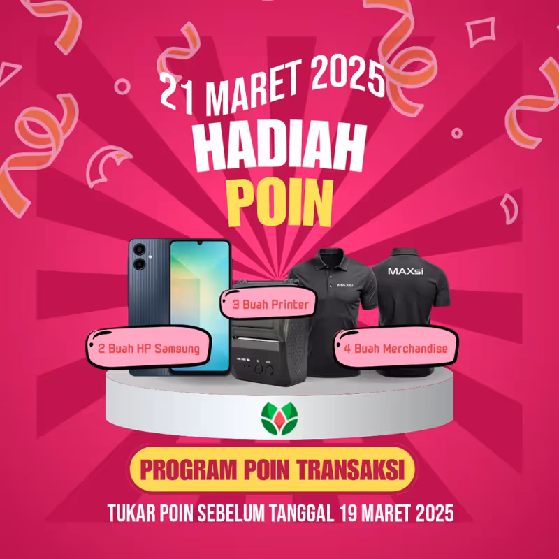 Program Poin Transaksi & Poin Belanja MAXsi.ID