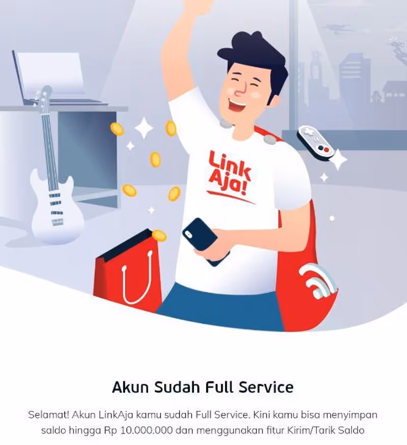 Cara Daftar LinkAja Full Service
