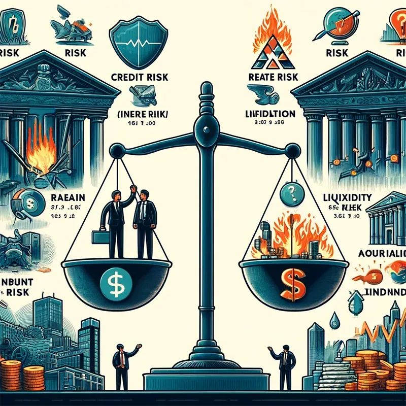 Ilustrasi risiko kredit dan likuiditas dalam perekonomian.
