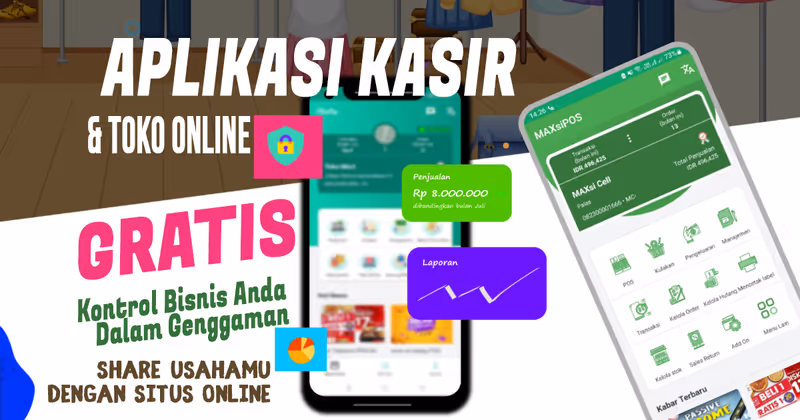 Aplikasi Kasir Android Gratis + Bonus Toko Online