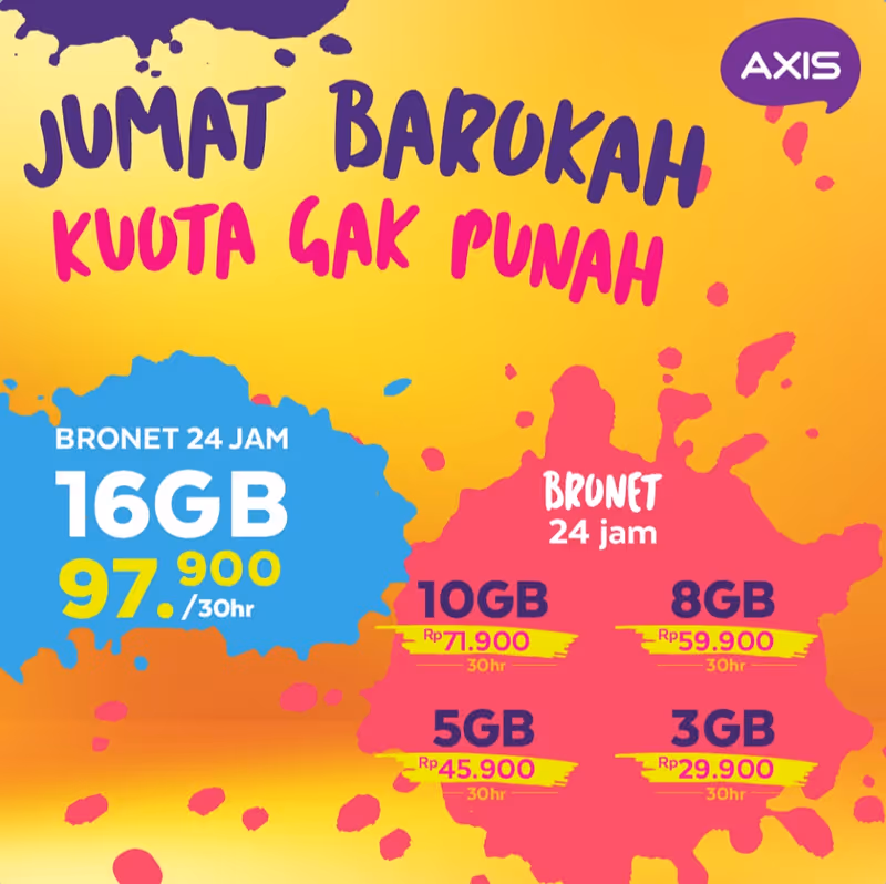 Axis Jumat Barokah Kuota Gak Punah