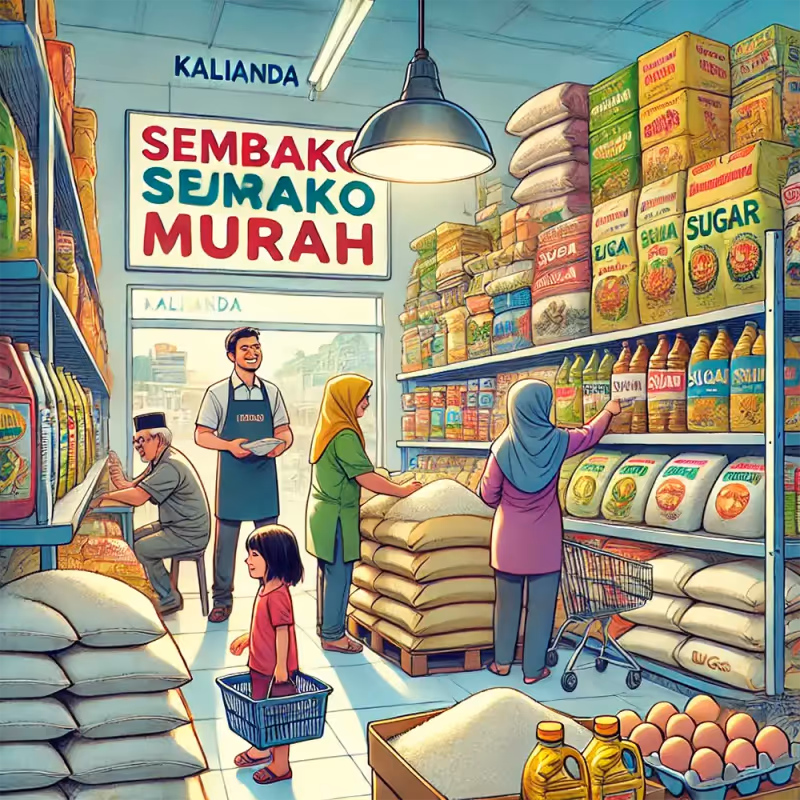 Toko Grosir Sembako Murah Viral di Kalianda, Lampung Selatan