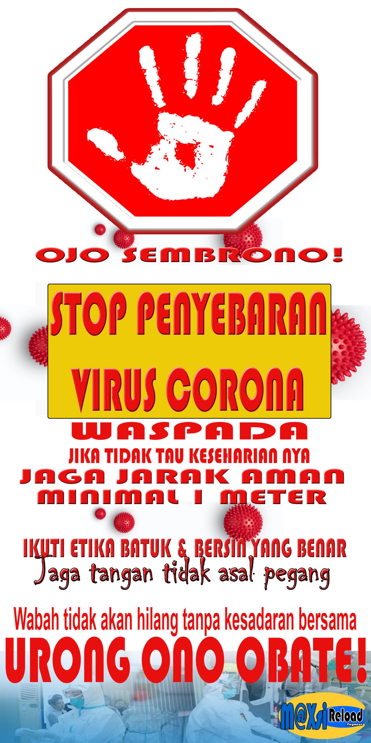 waspada virus corona banner