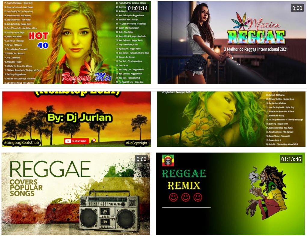 Kumpulan Video Musik Reggae Remix Paling Enak di Dengar